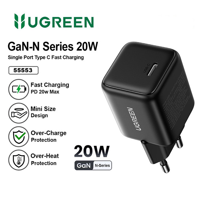 UGREEN CHARGER TYPE-C GAN SERIES 20W X512 / 55553 / 55554 / 55555 / 55556